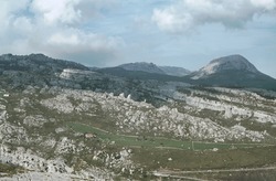 View towards Garma Ciega + Pena Mazo