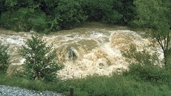 River near Ramales in flood