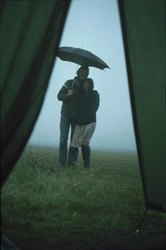 Bill & Elsa in the wet Bill & Elsa in the wet