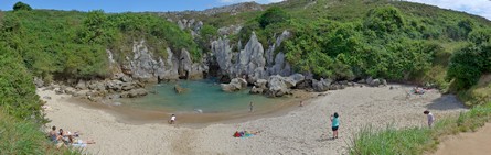 Gulpiyuri inland beach