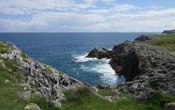 Cliffs over Cobijeru cave