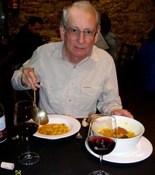 MFC tucking in to <i>fabada</i> in Ribadesella