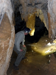 Mike in Cueva Bolado Mike in Cueva Bolado