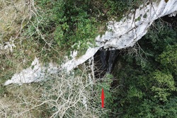 Drone pic of possible Boriza upper entrance Drone pic of possible Boriza upper entrance