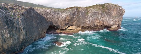 Cobijeru sea entrance view – terrace at centre of image Cobijeru sea entrance view – terrace at centre of image