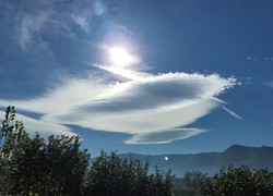 Lenticular clouds on the way to Vidiago