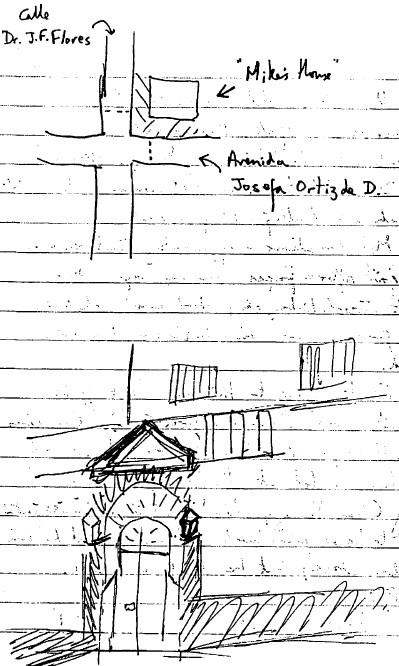 San Cristobal sketchmap 2 (N →) San Cristobal sketchmap 2 (N →)