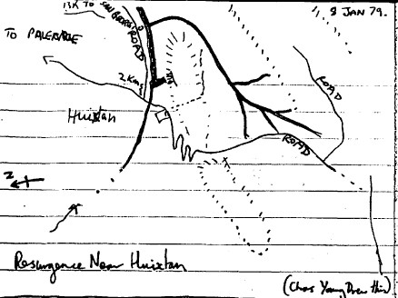 Resurgence near Huixtan map Resurgence near Huixtan map